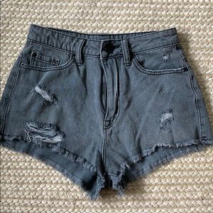 BDG Super high rise denim shorts size 25